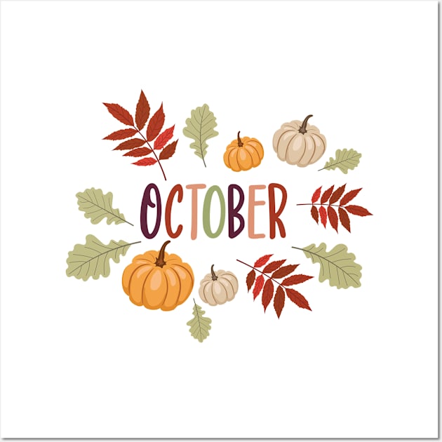 October! Wall Art by SWON Design